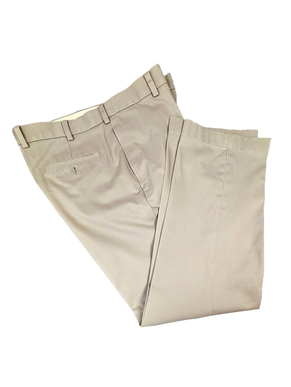 Brooks Brothers Khaki Pants 38x32 Tan Cotton Chino Flat Front Classic